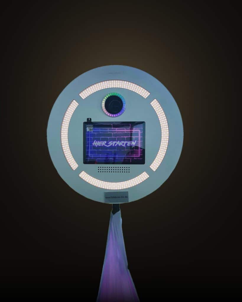 Fotobox der Fotoboxx-MV mit Ringlicht